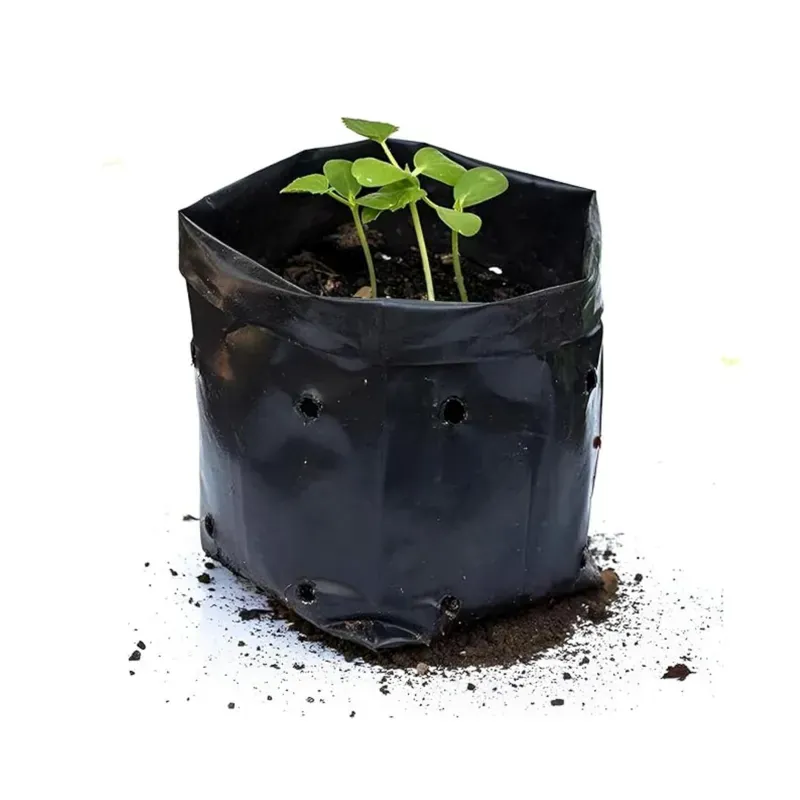 AgriVision 5 x 7 Inch Black Nursery Grow Bags (Pack Of 300) Uv Coated Designed For Seedlings And Plants