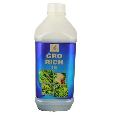 Zeal Biologicals Grow Rich 19 Liquid organic NPK fertilizer, 1 Litre