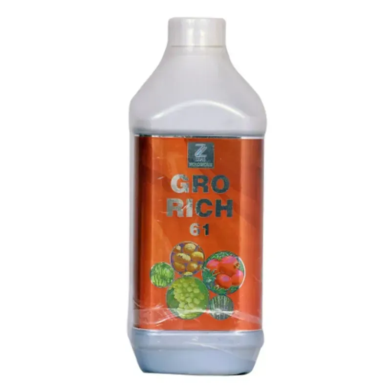 Zeal Biologicals Grow Rich 61 Liquid organic NPK fertilizer, 1 Litre