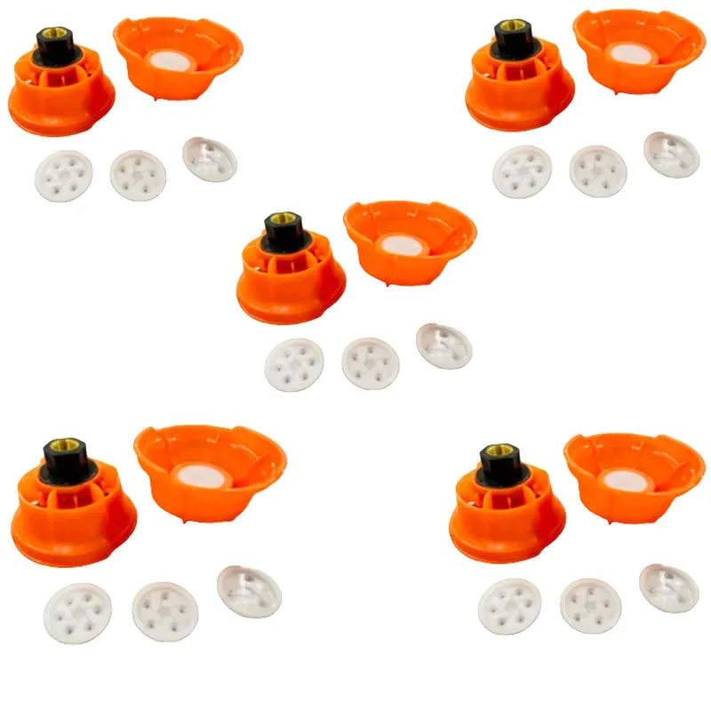 GROWELL Heavy 3,4,5,6 Hole Brass Thread Nozzle for Agricultural Sprayers, Ideal For Agricultural Spraying (Pack Of 10)