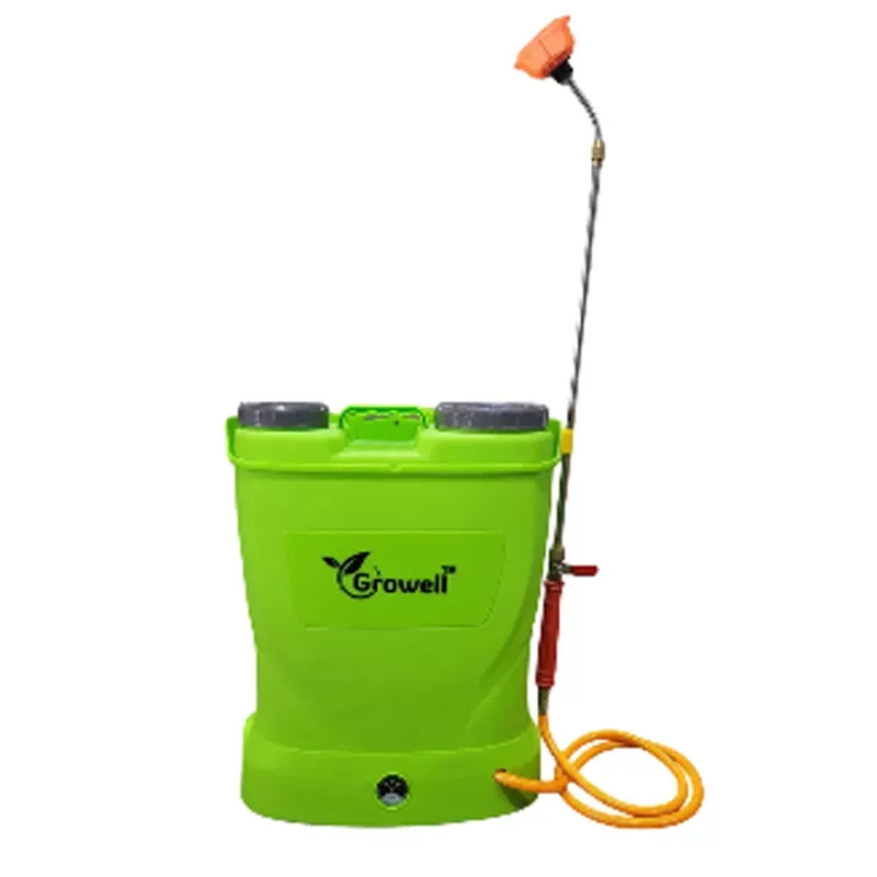 GROWELL LADY GREEN 12 V 14 Ah Battery Sprayer With 16 L Tank, 125 PSI Copper Motor, Brass Lance & Accessories