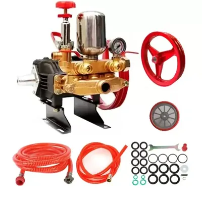 GT Shakti GT-30B3 HTP Spray Pump (Black Gold Body), High Pressure Agricultural Spraying