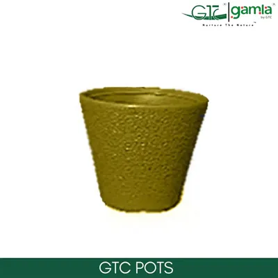 GTC 12 Inch Multi Color Sassy Planter Modern Decorative Pots for Stylish Spaces, Home Decoration, Gardens (Pack of 3)(Color-Yellow)