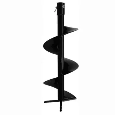 ZEYANG 10 Inch Single Spiral Auger Bit For 2 Stroke & 4 Stroke For Earth Auger/ Post Hole Digger Machine, EA-039
