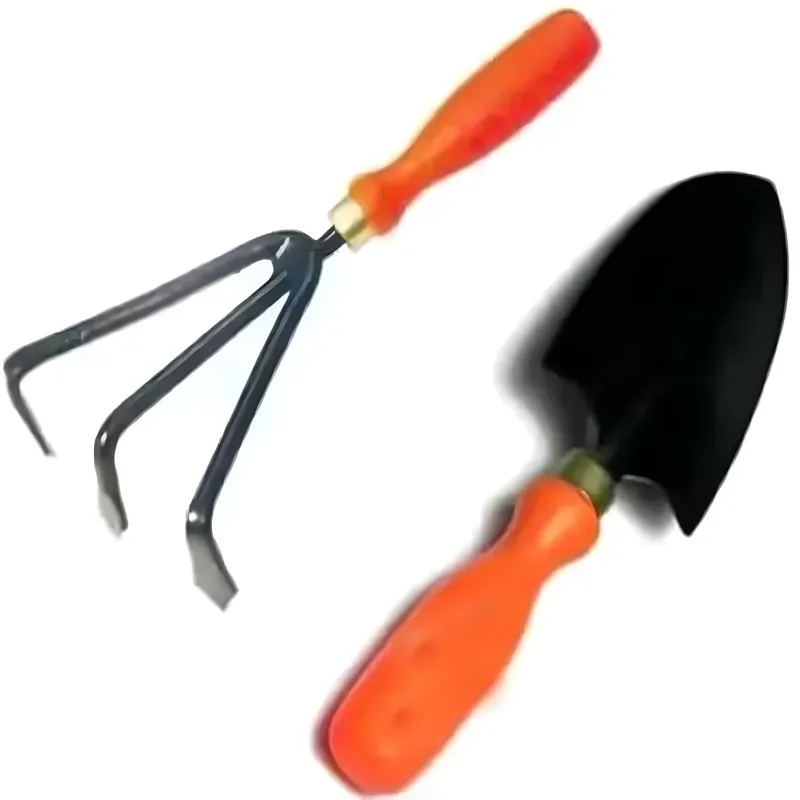 AGT Garden Tools Combo Kit of a Hand Cultivator and a Big Hand Trowel, Used for Small Scale Gardening Processes(2 Tools)