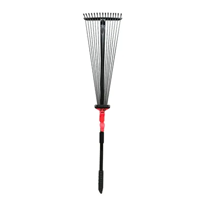 DAP Telescopic Metal Rake, (30-63 Inch) Adjustable Handle Rake for Lawn, Garden Broom with Long Handle