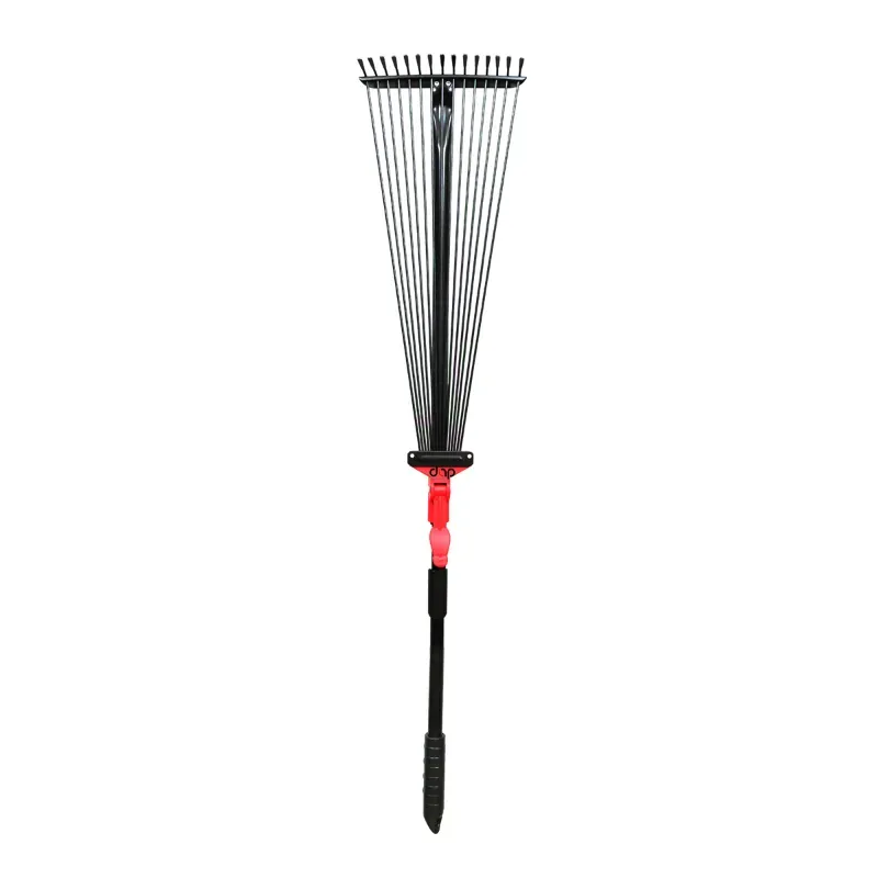 DAP Telescopic Metal Rake, (30-63 Inch) Adjustable Handle Rake for Lawn, Garden Broom with Long Handle