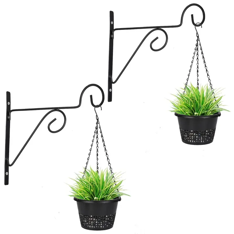 Heavy Duty Metal Wall Hook, Hanging Plant Hanger Bracket For Planters Pots, Bird Feeders, Lanterns & Wind Chimes (Model-B0D1KD4BSG)