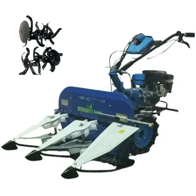 AIVA ITALY 7 HP 2 in 1 Harvester & Power Weeder Combo for Tilling and Harvesting