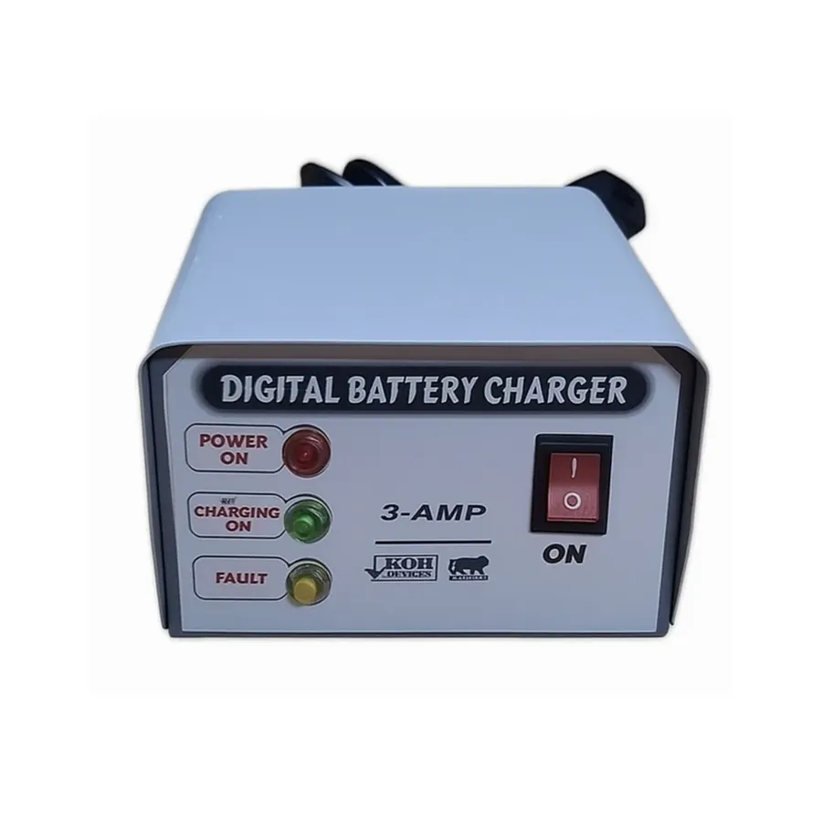 RADHE AGRI CENTER Heavy Duty 12 V 3A Digital Battery Charger for Agricultural Sprayers and Spray Pumps