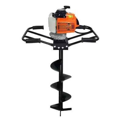 Neptune AG-63D, 63 CC 2-Stroke Earth Auger Machine, Heavy Duty Two-Man Operated Post Hole Digger with 12-Inch Drill Bit