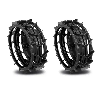 SPRAYMAN 17 Inch Iron Wheel Pair for Back Rotary Power Tiller