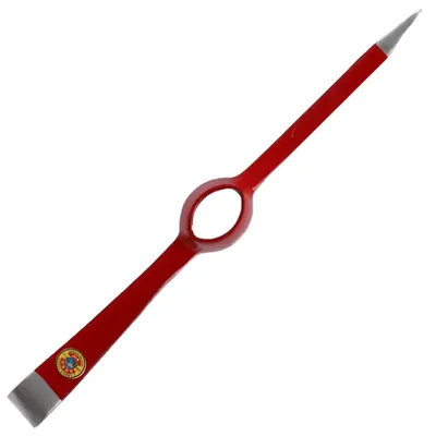 Heavy-Duty Metal Pickaxe Head, Pointed & Chisel Ends for Breaking Tough Ground