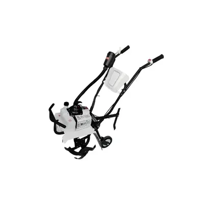 Greenleaf 3 HP Mini Tiller, Compact 63 CC 2 Stroke Engine for Gardening & Farming