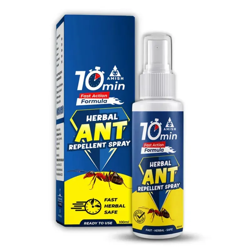 Chipku Amish Herbal Ant Spray for Home Long Lasting Protection & Instant Action (Quantity-100 ml X 1)