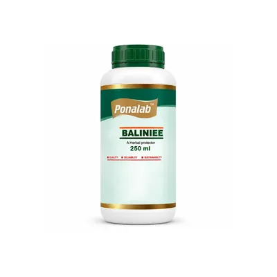 PONALAB Baliniee Herbal Bio-Protection Liquid (250 ml), PGPR Metabolites Plant Growth Promoter for Control Red Mites, Thrips