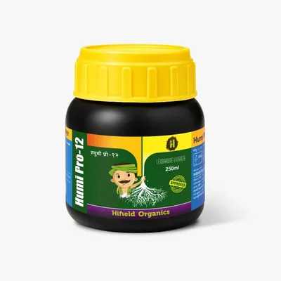 Hifield Humi Pro 12 (Humic Acid 6% & Fulvic Acid 6%), Roots Growth Promoter (Quantity-250 ml)