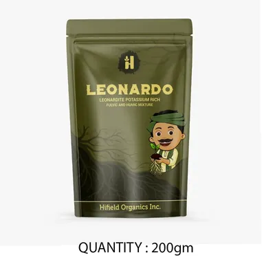 Hifield Leonardo Leonardite Potassium Rich Fulvic and Humic Mixture, Root Development & Nutrient Uptake Enhancer (Quantity-200 g)