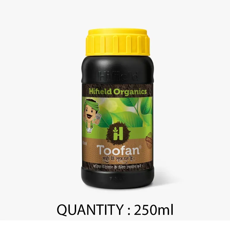 Hifield Toofan (Premium) Advanced Vitamin C, Seaweed & Fulvic Humate Bio-Stimulant for Enhanced Crop Growth (Quantity-250 ml)