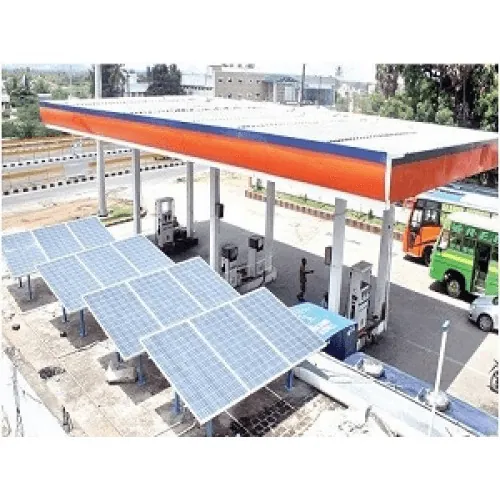 Highly Integrated Solar Petrol Pump System, MS Painted and Hot Dip GI, 0.5-50 kVA, 12-24 V