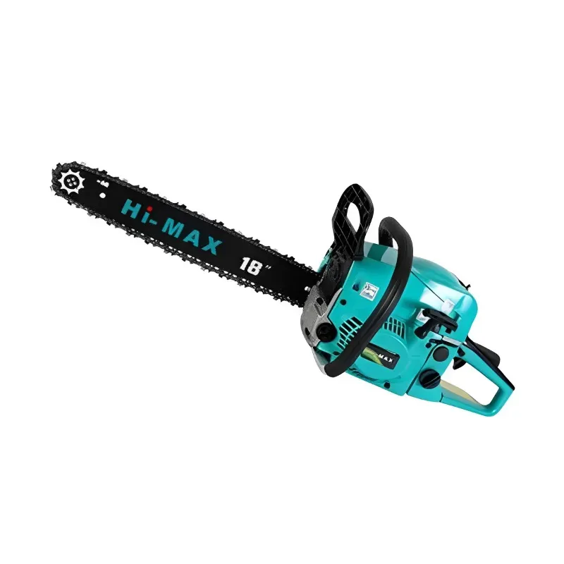 Hi-MAX 58-cc Petrol Operated Chainsaw with 18 Inch Guide Bar, Tree, Firewood Cutting machine, IC-058A