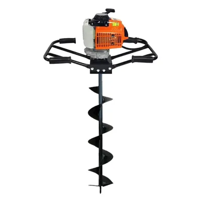 Neptune AG-63D, 63 CC 2-Stroke Earth Auger Machine, Heavy Duty Two-Man Operated Post Hole Digger with 6-Inch Drill Bit