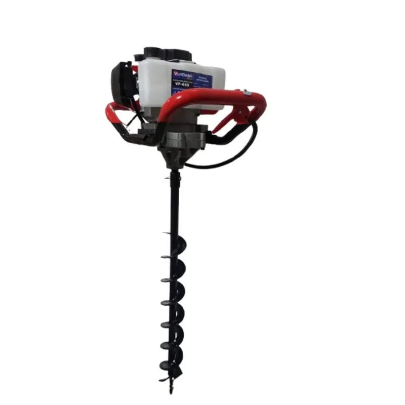 Vi Power Gold 43 CC Earth Auger Machine VP-630, 2 Stroke Post Hole Digger with 8 Inch Bit