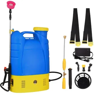 Giga Watts Agro 12 V 12 Ah 2 in 1 18 L Knapsack Sprayer with free Jet Gun for Gardening Purpose