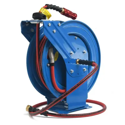 Zephyr ZSR1315DA Auto Retractable Steam Hose Reel Stand with 13 mm 15 m Hose Pipe for Garden and Industrial Purposes