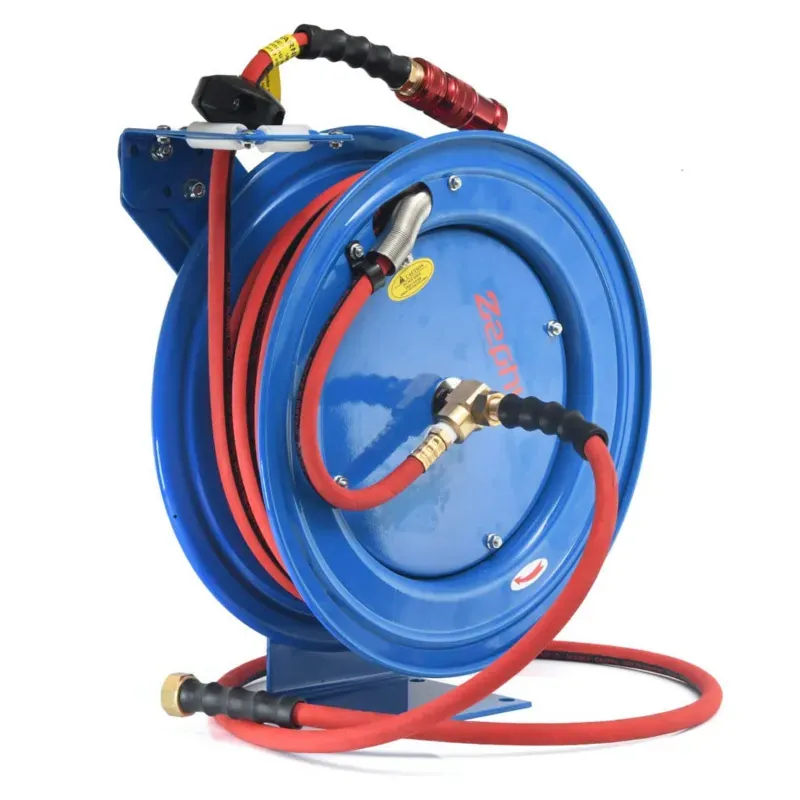 Zephyr ZSR1310HD Auto Retractable Steam Hose Reel Stand with 13 mm 10 m Hose Pipe for Garden and Industrial Purposes