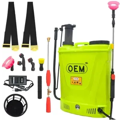 OEM 18 L 2in1 Manual & Battery Operated Agriculture Sprayer Pump with Hi Jet Gun for Farming, Sanitizing, and Garden Use