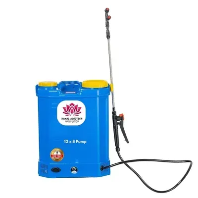 Kamal Agrotech 16 L Heavy Duty Manual Plus Battery (2 in 1) Sprayer With 12 V 8 Amp Battery For agriculture and pest control