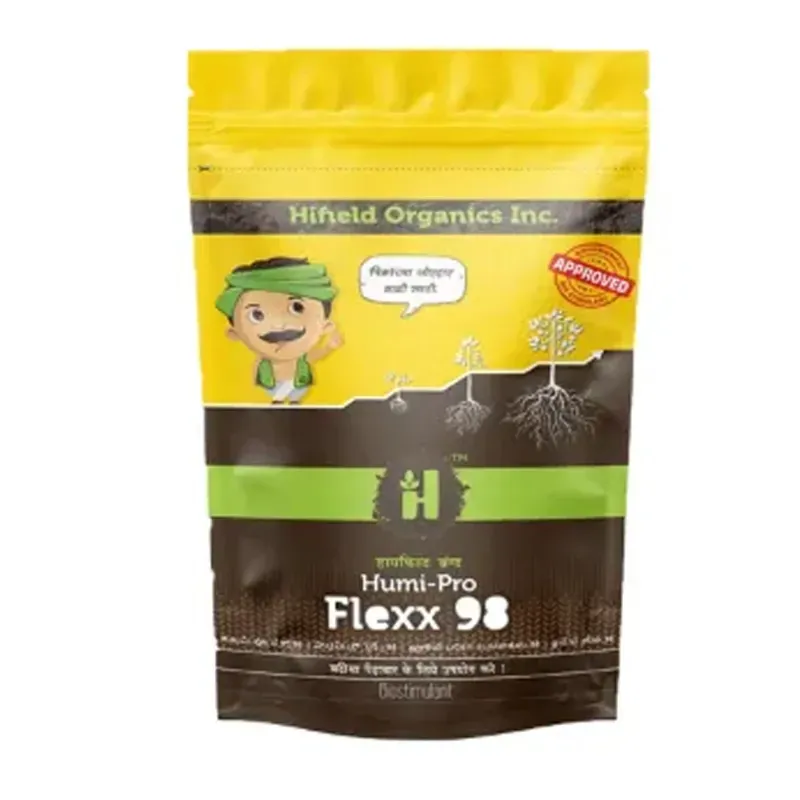 Hifield Humi Pro Flexx 98 WSF (Potassium Humate 98%) Growth Promoter Water Soluble Fertilizer (Quantity-200 g)