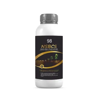 NSBCS Humic Fulvic Acid 98 (500 ml) Bio Fertilizer, Soil Conditioner for Boosts Root Growth and Nutrient Uptake