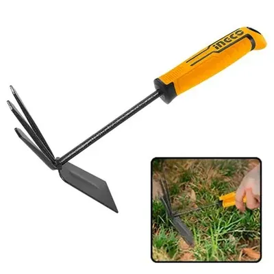 INGCO HGT979K 2 in 1 Mini Garden Rake for Gardening