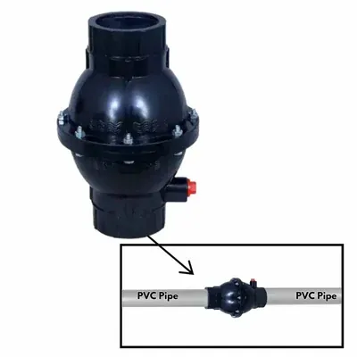 Heavy-Duty 2 Inch Piston type Non Return Valve without Flange for irrigation use