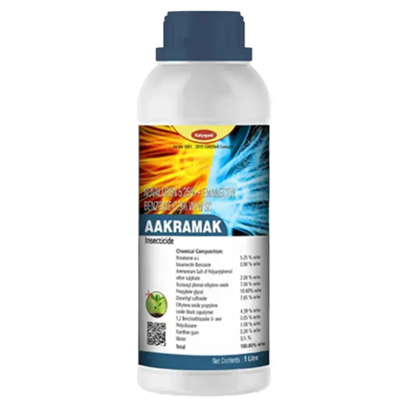 Katyayani Aakramak, Novaluron 5.25% + Emamectin Benzoate 0.9% SC, Chemical Insecticide, 1 Litre (Pack-1 x 1 Litre)