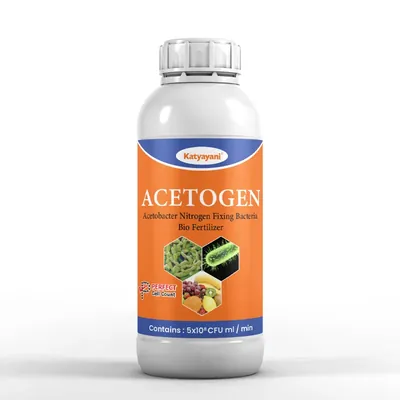 Katyayani Acetogen, Acetobacter, Nitrogen Fixing Bio Fertilizer, 1 Litre (Pack-1 x 1 Litre)