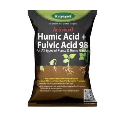 Katyayani Activated Humic Acid + Fulvic Acid 98, Organic Fertilizer, 400 g