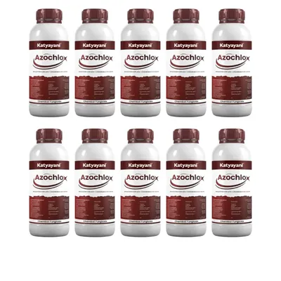 Katyayani Azochlo Star, Dual Action Fungicide (Azoxystrobin 4.8% + Chlorothalonil 40% SC)(Quantity-Pack of 10 L (1 L x 10))