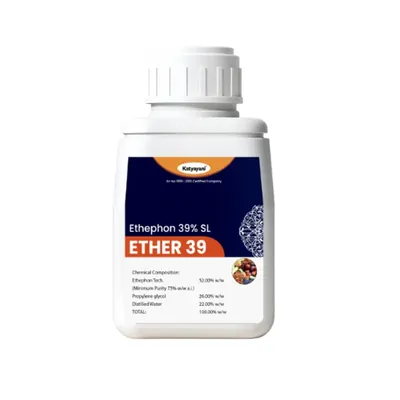 Katyayani ETHER 39 (Ethephon 39% SL), Plant Growth Regulator, 1 Litre (Pack-1 x 1 Litre)