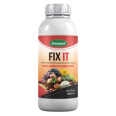 Katyayani FIX IT (Alpha Naphthyl Acetic Acid 4.5 % SL), Plant Growth Regulator, 1 Litre (Pack-1 x 1 Litre)