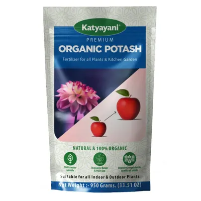 Katyayani Organic Potash Fertilizer, Organic Fertilizer for Crops, 950 g (Pack-1 x 950 g)