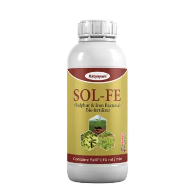 Katyayani SOL-FE, Sulphur and Iron Bacteria, Bio Fertilizer, 1 Litre (Pack-1 x 1 Litre)