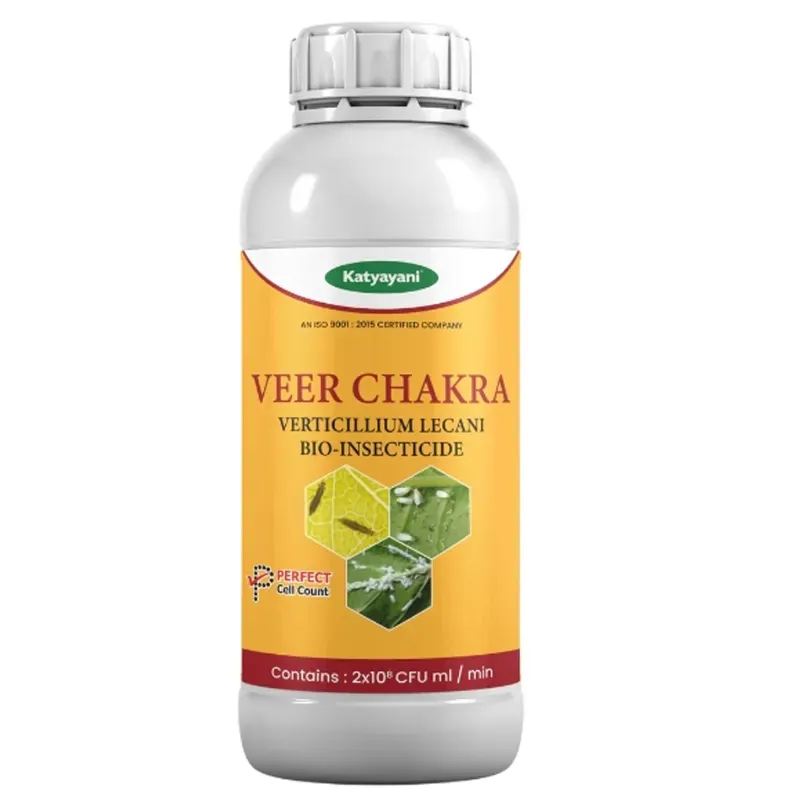 Katyayani Veer Chakra, Verticillium Lecanii Bio Insecticide Liquid, 1 Litre (Pack-1 x 1 Litre)