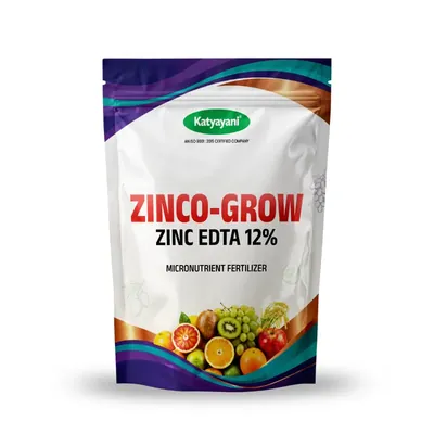 Katyayani Zinc EDTA 12%, Micronutrient Fertilizer, 100% water-soluble (Pack-500 g x 1 (500 g))
