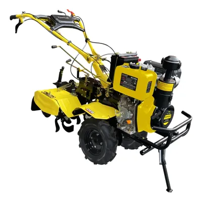 KisanKraft KK-IC-750RT, 7.8 HP Diesel Engine Operated Back Rotary + Center Rotary (2 in 1) Power Tiller With Self Start