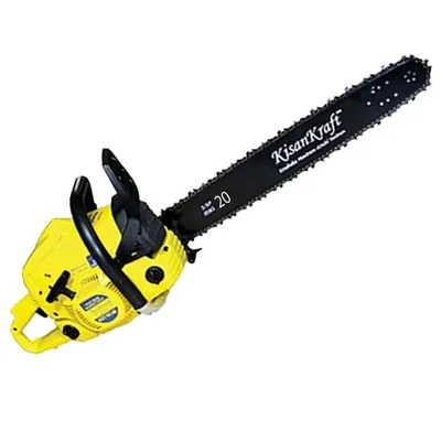 KisanKraft AY-CSP-6120, 58-cc, Petrol Chainsaw with 20 Inch Guide Bar for Tree Cutting, Wood Logging and Landscaping