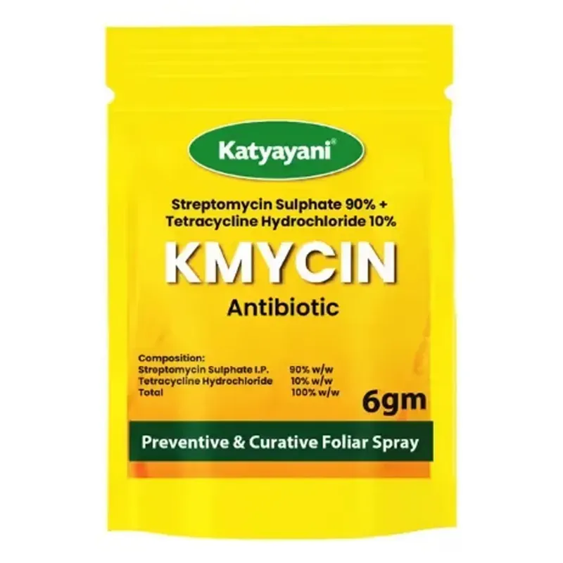 Katyayani KMYCIN Chemical fungicide, Streptomycin Sulphate 90% + Tetracycline Hydrochloride 10%(Pack-120 G (6 G x 20))
