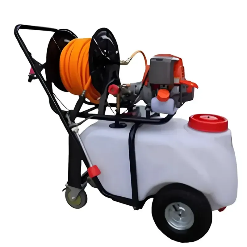 Latson 50 L LT-50 4 Stroke Trolley Sprayer with 50 m Hose Pipe for Agriculture, Horticulture & Plantations
